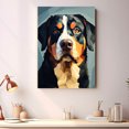 thumbnail image 2 of Greater Swiss Mountain Dog Art Canvas, Pet Wall, Polygon Art Print on Canvas Canvas, large wall art, bathroom wall art, Ready to Hang,Living Room,Bedroom ＆ Office, 2 of 4