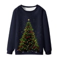 thumbnail image 1 of Sudaderas sin capucha para hombre, estilo casual, a la moda, con cuello redondo, estampado, de manga larga, blusas de manga larga y cuello redondo, blusas de poliéster para hombre, 1 of 4