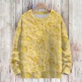 thumbnail image 2 of Dwralegc Valentine Clothes for Women Heart Graphic Fashion Sweater Knitted Crew Neck Cute Valentine Plus Size Pullover Tops Yellow 2XL, 2 of 4