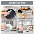 thumbnail image 5 of PiccoCasa 6PCS Cotton Kitchen Tea Clean Towel Set Classic Plaid Grey 13.4x13.4in, 5 of 7