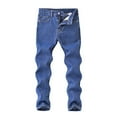 thumbnail image 2 of Kids Jeans Skinny Distressed Blue Jeans for Boys Stretch Jeans Pants Boys Pants Size 7-8 Years, 2 of 9