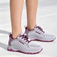 thumbnail image 3 of EKVAHL Women's Orthopedic Athletic Sneakers, Quick Lace Mesh Sport Shoes, Arch Support Outdoor Hiking Casual Trainers Gray, 3 of 4