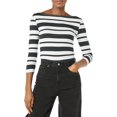 thumbnail image 1 of walmart Essentials Womens 3/4 Sleeve Boatneck T-Shirt, 1 of 4