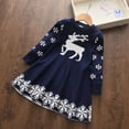 Toddler Girls Children Winter Christmas Long Sleeve Deer Snowflakes