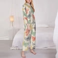 thumbnail image 3 of Haiem Butterfly Pattern Women’s Long-sleeve Sleepwear,Sleepwear Set,2-piece Loungewear Set,Soft PJs Comfy Nightwear with Pockets-XX-Large, 3 of 7