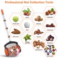 thumbnail image 2 of DDSNTY Acorn Pecan Picker Upper Nut Gatherer, Side Opening Picker Upper Roller for Walnut Pine Cone Hickory Chestnuts Sweet Gum Tree Ball Acorn Tennis Ball Golf, Objects 3/4'' to 1-1/2'', 2 of 6