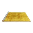 thumbnail image 2 of Ahgly Company Machine Washable Indoor Round Persian Yellow Traditional Area Rugs, 7' Round, 2 of 4