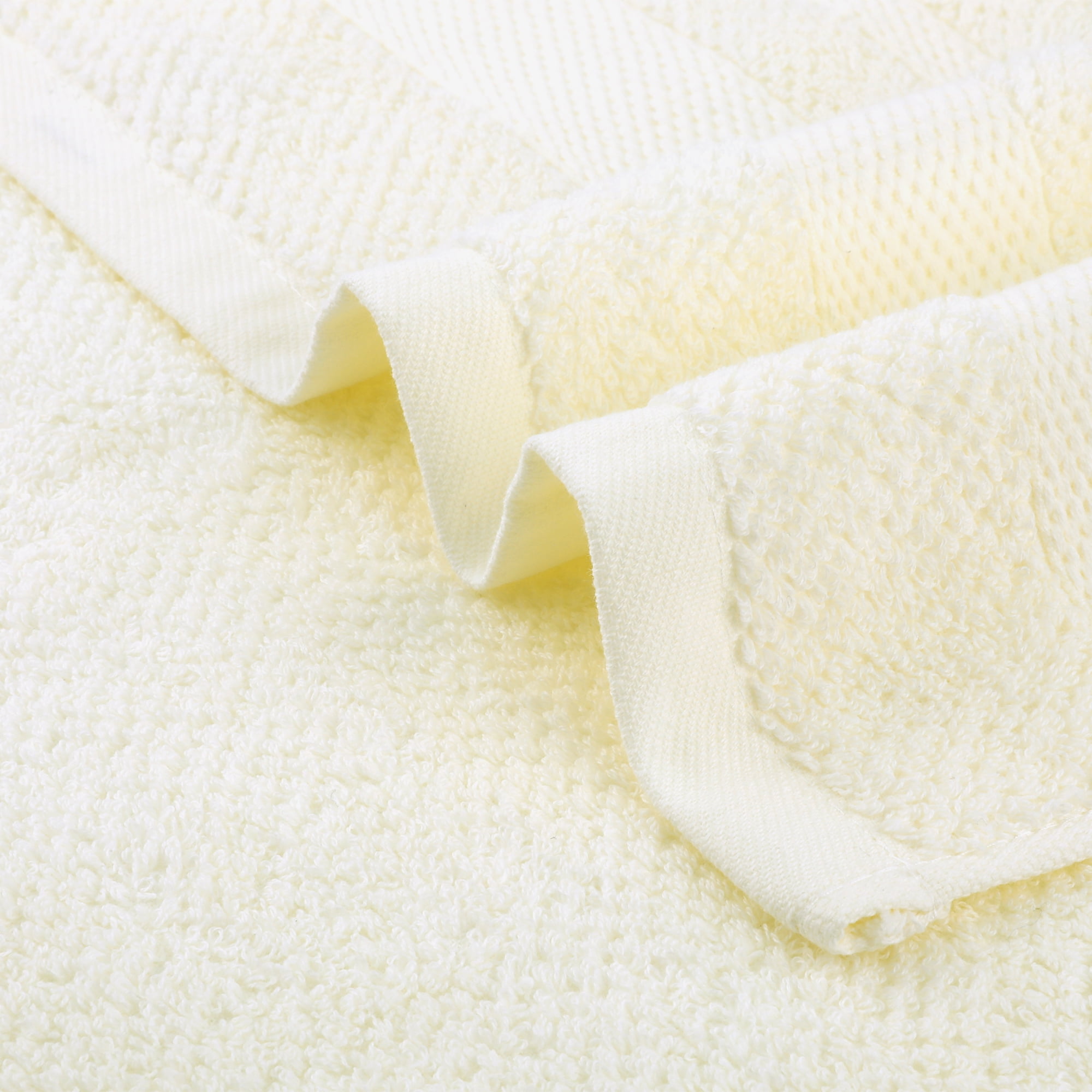 Unique Bargains Solid Hand Towels Cotton Absorbent Towel for Bath, Kitchen White 2-Piece