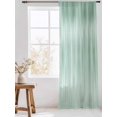 thumbnail image 3 of Sheer Curtains 84 Inches Long, Green Semi Sheer Curtains Light Filtering Window Treatment, Modern Abstract Art Ombre Striped Privacy Voile Drapes for Living Room Bedroom 52x84 Inch, 3 of 7