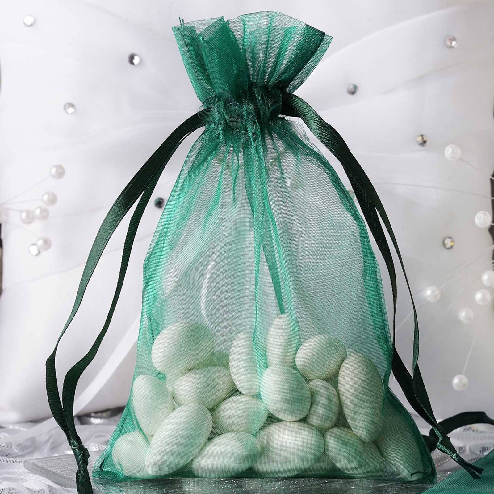 60 Light Green 4 x 4.5"Organza Gift Bag Pouch Wedding Favor 