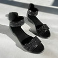 thumbnail image 6 of Mepaouo Women's Sequin Wedge Sandals Open Toe Zip Closure Platform Summer Party Dress Shoes Size 6-10, 6 of 8
