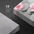 thumbnail image 4 of wall26 Canvas Print Wall Art Tropical Pink Jungle Flowers Zen Spa Massage Stones Yoga Nature Photography Realism Rustic Scenic Landscape Colorful for Living Room, Bedroom, Office - 16"x24", 4 of 5