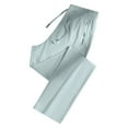 thumbnail image 2 of Casual Pants for Men Summer Ice Silk Quick Dry Breathable Moisture Wicking Loose Straight Leg Sports Trousers for Men Mint Green L, 2 of 7