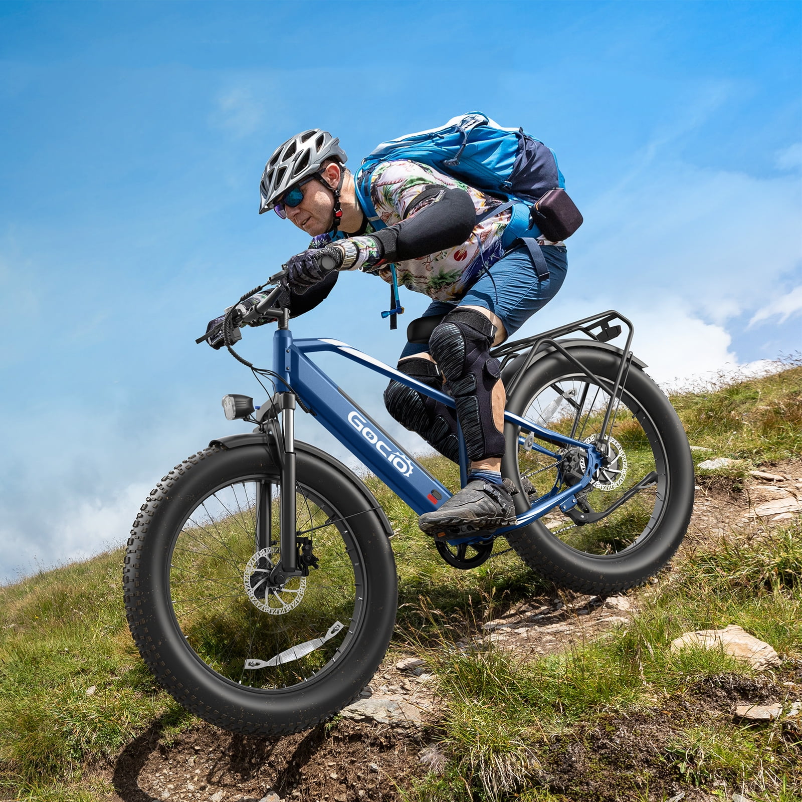 Gocio UL2849 Certified 26"x4.0 Fat Tire Electric Bike for Adults, 1500W Peak Motor, 48V 15Ah Battery, 25MPH Max Speed, Off-Road Mountain E-bike