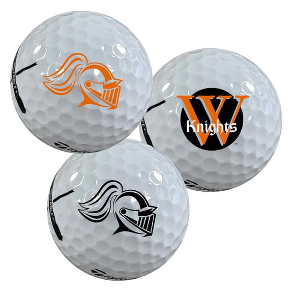 Wartburg College Knights Logo Edition Officially Licensed NCAA Taylormade Distance+ Golf Balls 12-Pack (Dozen)