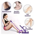 thumbnail image 4 of Multifunction Pedal Resistance Band, 6-Tube Elastic Pull Rope with Foam Handles, Sit-Up Exerciser for Abs & Arm Slimming, 4 of 7
