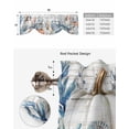 thumbnail image 4 of Tie Up Valance Curtain for Kitchen,Pumpkin Thanksgiving Blue Starfish Ocean Shell Coral Rod Pocket Short Curtains Adjustable Tie-Up Shade Valances,Retro Wood Board Window Treatment for Living Room, 4 of 8