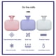 thumbnail image 4 of sweethay Bolsa de agua caliente para el cuerpo para hombres y mujeres, calentador portátil recargable para manos y pies, calentador para espasmos Suministros térmicos gris claro sweethay HA071786-01, 4 of 6