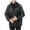 Black, variant on BADHUB Men's Big & TAll Coat Fleece Lined Rain Jacket Adjustable Cuffs Winter Warm Coat Waterproof Windbreaker Outdoor Hooded Softshell Jacket Color Block Coat Winter Clearance