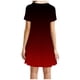 thumbnail image 3 of Gibobby Vestido corto casual para mujer Vestidos para mujerGradient O-NeckDailyLoose Casual Dress(Rojo,XL), 3 of 5