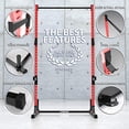 thumbnail image 1 of Synergee Squat Stand Rack V1 with Pull Up Bar, J-Cups & Safety Arms. Free Standing Strength & Bodyweight Exercise Stand with 500lb Capacity, 1 of 5