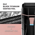 thumbnail image 2 of Afeitadora eléctrica RED Pro de lámina de titanio con o sin cable para hombre, potente afeitadora recargable por USB-C, hasta 170 minutos de autonomía, silenciosa, duradera y portátil (negro mate), 2 of 5