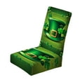 thumbnail image 2 of AYktou St. Patrick's Day Chair Covers, Stretchable Shamrock Green Clover Dining Table Chair Slipcover Elastic Straps Removable Washable Chair Cover for Dining Room Hotel Party Spring Decorations, 2 of 7