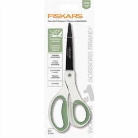 Fiskars Non-Stick Titanium Softgrip Fashion Scissors, 8"