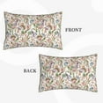 thumbnail image 2 of Picia Floral Pattern Plush Pillow Case – Soft and Cozy Cushion Cover, Hypoallergenic Throw Pillow Case for Home Decor-14"x20", 2 of 6