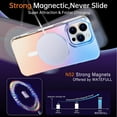 for iPhone 16 Pro MagSafe Case Iridescent Color Change, Fluorescent Glitter Matte