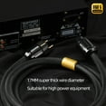 thumbnail image 6 of AOLIGEI Hi-end 6N OFC HiFi Audio EU/US/AU Power Cord Double Shielding Connection Filterure Amplifier Power Cable, 6 of 6