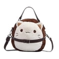 thumbnail image 1 of Lindo gato pelillo de lujoso suave adorable bolso de peluche regalos novedoso bolso de gato, 1 of 8