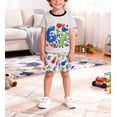 thumbnail image 4 of ATAIKU Summer Pajamas for Boys Dinosaur Short Sleeve 2-Piece PJs Set Toddler Kid Comfy Sleepwear Size 3-12Y, 4 of 13