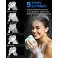 thumbnail image 5 of Hodvit 5 Setting Handheld Shower Head, Water Saving High Pressure Showerhead, with 5 ft Stainless Steel Hose, Chrome, 5 of 8