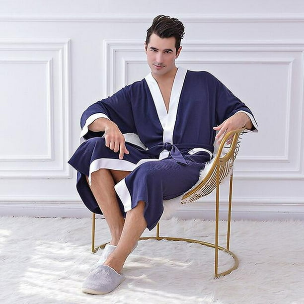 Plus size top robes cotton
