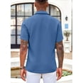 thumbnail image 5 of COOFANDY Men's Beach Shirts Button Down Vacation Shirt Casual Short Sleeve Summer Wedding Shirt, 5 of 10
