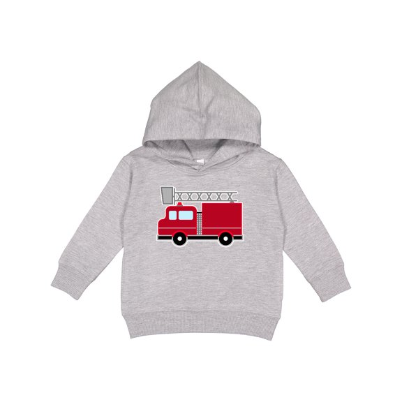 Inktastic Red Firefighter Fire Truck Toddler Hoodie