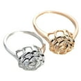 thumbnail image 2 of Rose Is A Rose Set of 4 or Rings In 18kt Rose Crystals In White Yellow And Rose Gold Plating, 2 of 3