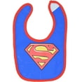 thumbnail image 5 of Justice League Baby Boys 6 Pack Bibs Superman Batman Flash Aquaman Green Lantern, 5 of 7