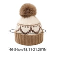 thumbnail image 5 of Eltusu Girls Hats and Scarves Sets, Thermal Knitting Cotton Outdoor Beanies and Scarves Sets 2-9 T Size Knitting Cotton, 5 of 5