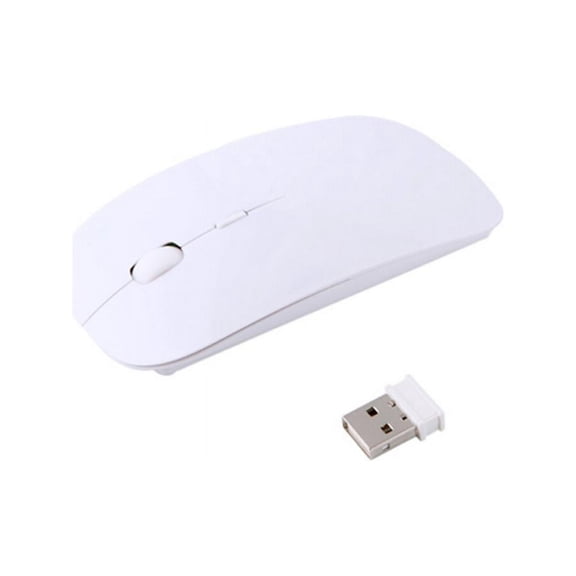 Hot thin small Wireless Mouse 2.4Ghz Mouse For gift 1200CPI/1800CPI for Windows98se/ WindowsME/ Windows2000/WindowsXP/ Windows2003/ Mac(White)