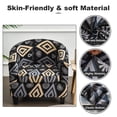 thumbnail image 4 of CJC Printed Club Chair Slipcover, 2 Piece Barrel Chair Covers Stretch Tub Chair Slipcover Armchair Sofa Cover Couch Furniture Protector for Living Room, 4 of 9
