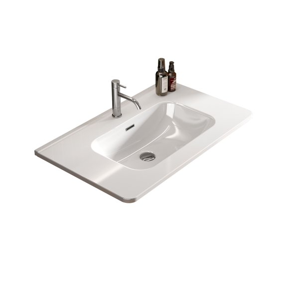 Modern Bathroom Vanity BB09-30-311, Integrated white ceramic basin, drain not included,Wooden Bathroom Vanity