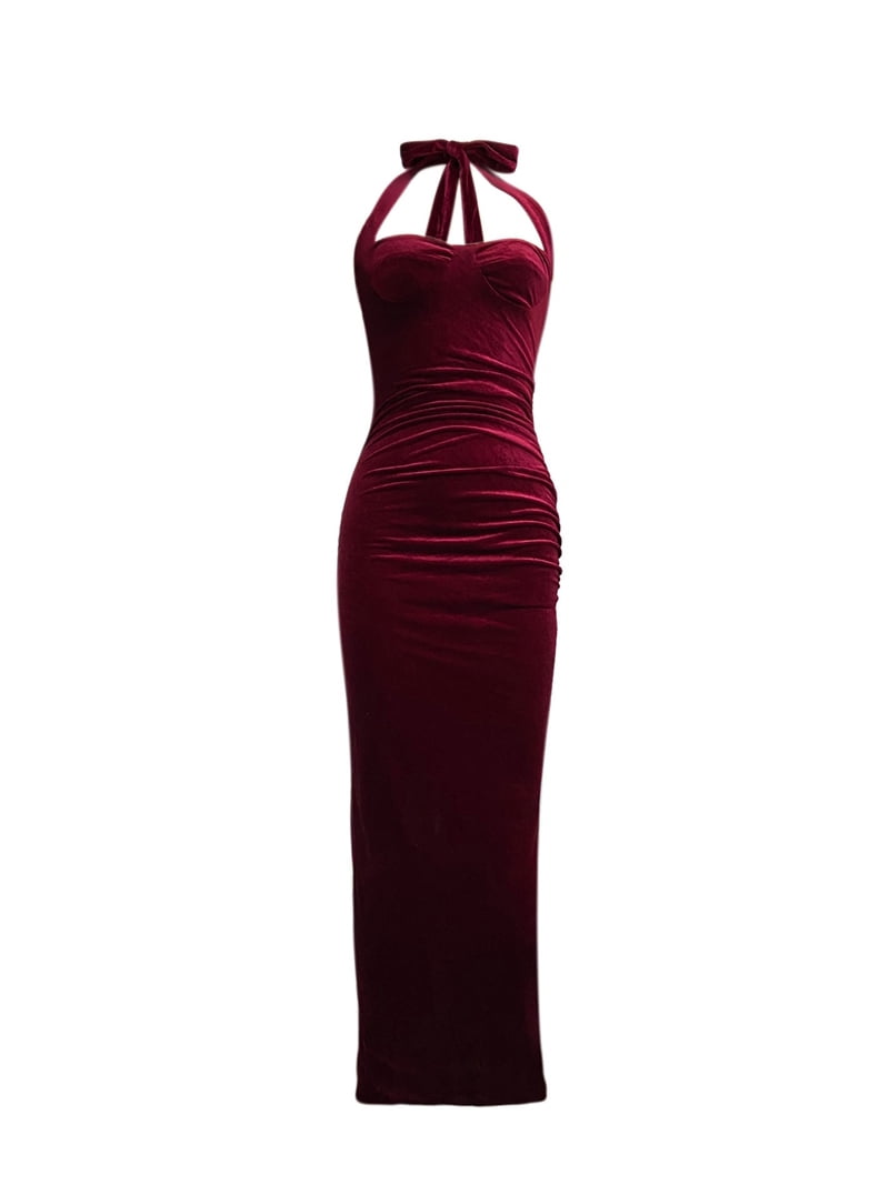 wine bodycon midi dress Vesper Petite - Square Neck Bodycon Midi Dress - Women - Viscose/Nylon/Spandex - 8 US