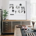 thumbnail image 4 of WAASOSCON Slat Board Garage Slatwall 4Ft X 1Ft Slat Wall Panels Wall Mounted Home Organizer Storage System Tool Organization Peg Board Garage Storage Organization elegantly, 4 of 8