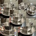 thumbnail image 2 of Baweave Stainless Steel Coffee Cup Set - Reusable  High-Quality  Hand Wash Only  Perfect for Home or Office Use  Durable and Design  Coffee Bar Accessorie, 2 of 4