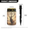 thumbnail image 6 of COEQINE Solar Lights Cemetery Solar Lights for Grave Solar Candle Solar Lantern Light Walkway Lights Waterproof Landscape Lighting for Loss of Loved One, Deer Cross Dove of Peace Brown, 6 of 7