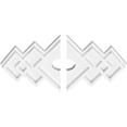 thumbnail image 2 of 14"W x 9 3/8"H x 2"ID x 4 1/4"C x 1"P Zoe Architectural Grade PVC Contemporary Ceiling Medallion, Two Piece, 2 of 11