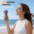 thumbnail image 7 of Portable Handheld Turbo Fan, 199-Gear High Speed Wind 5000mAh Rechargeable Up to 12 Working Hours, 3 IN 1 Hand Fans for Outdoor Activities, Travel, Beach, 7 of 7