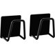 thumbnail image 1 of Soporte de esponja adhesivo - Soporte de esponja de cocina - Soporte de esponja - Fregadero de cocina - Ganchos adhesivos (Negro, 2) thsinde ACTIVE Biensenido a ACTIVE, 1 of 5